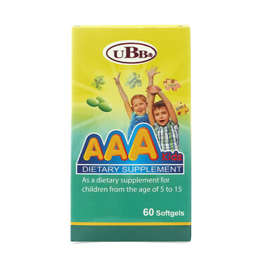 UBB AAA Kids – Viên uống bổ não cho trẻ em, hỗ trợ phát triển trí não (60 viên)