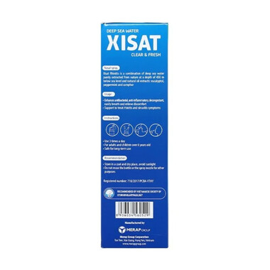Xịt mũi XISAT hỗ trợ làm sạch, thông mũi cho người lớn (75ml)