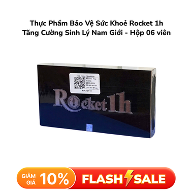 Thực Phẩm Bảo Vệ Sức Khoẻ Rocket 1h Tăng Cường Sinh Lý Nam Giới - Hộp 06 viên