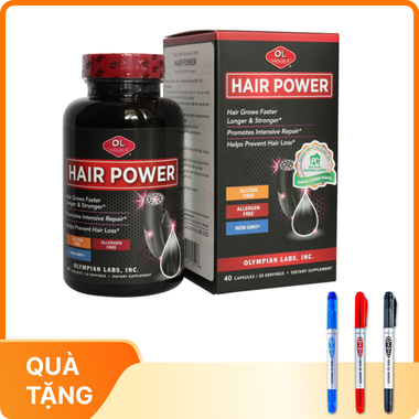 Thực phẩm bảo vệ sức khỏe viên nang Hair Power (40 viên)