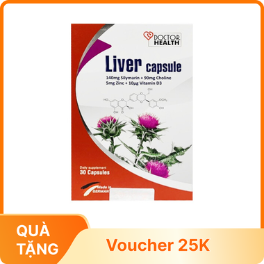 Viên uống Doctor Health Liver Capsule hỗ trợ bảo vệ gan (Hộp 30 viên)