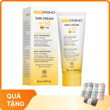 Kem chống nắng DottorPrimo Sun Cream SPF50 dành cho da nhạy cảm (50ml)