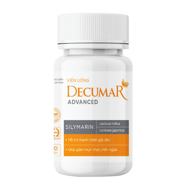 Viên uống Decumar Advanced hỗ trợ giảm mụn (30 viên)