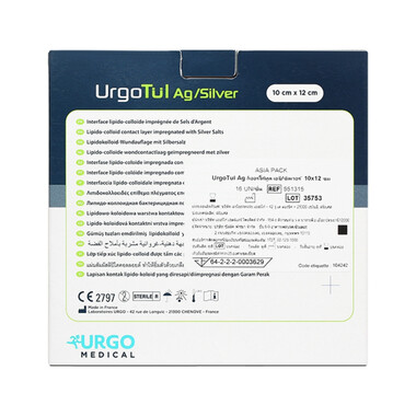 Gạc lưới UrgoTul AG/Sliver 10cm x 12cm (16 miếng)