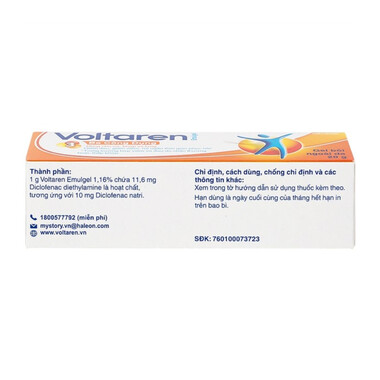 Gel bôi Voltaren gel 1% giảm đau, kháng viêm xương khớp (20g)