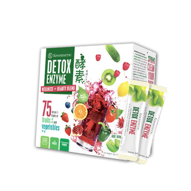 Bột uống thải độc, kiểm soát cân nặng Kinohimitsu Detox Enzyme (14g X 30 gói)