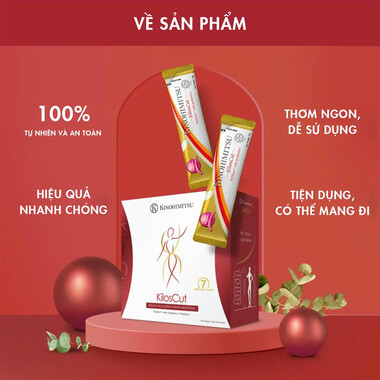 Bột uống giảm cân và giảm mỡ nội tạng cao cấp Kinohimitsu Kiloscut (10g X 30 Gói)
