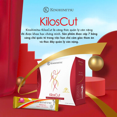 Bột uống giảm cân và giảm mỡ nội tạng cao cấp Kinohimitsu Kiloscut (10g X 30 Gói)