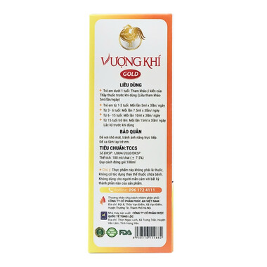 Thực phẩm bảo vệ sức khỏe Vượng Khí Gold (100ml)
