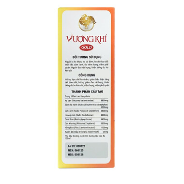 Thực phẩm bảo vệ sức khỏe Vượng Khí Gold (100ml)
