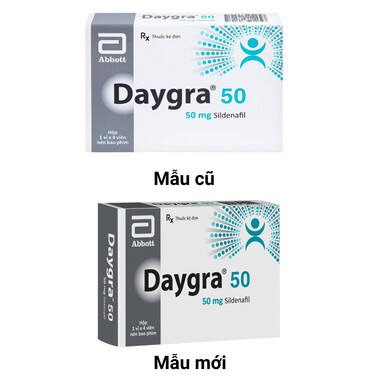 Thuốc Daygra 50 Điều Trị Rối Loạn Cương Dương (Hộp 1 Vĩ X 4 Viên)