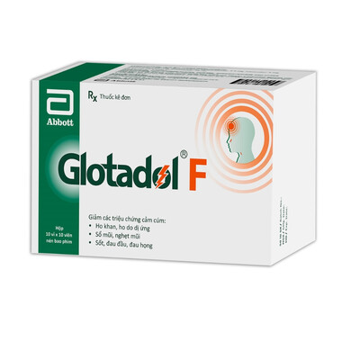 Thuốc Glotadol F hỗ trợ giảm nhanh các triệu chứng do cảm cúm, cảm lạnh (100 viên)Thuốc Glotadol F hỗ trợ giảm nhanh các triệu chứng do cảm cúm, cảm lạnh (100 viên)