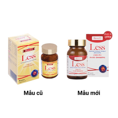 Thực phẩm bảo vệ sức khỏe Bewel Less hỗ trợ giảm cholesterol trong máu (45 viên)