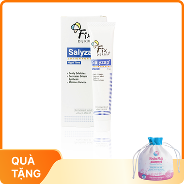 Lotion Fixderma Salyzap Lotion For Acne giảm mụn, ngăn ngừa hình thành nhân mụn mới (20ml)