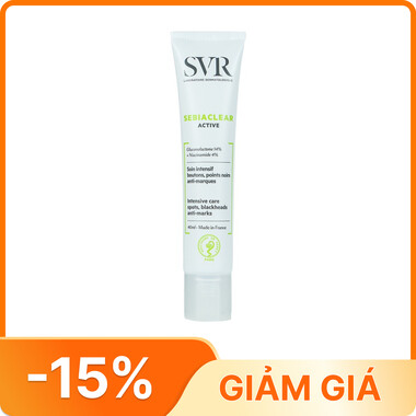 Kem SVR Sebiaclear Active hỗ trợ giảm mụn và loại bỏ dầu cho da (40ml)