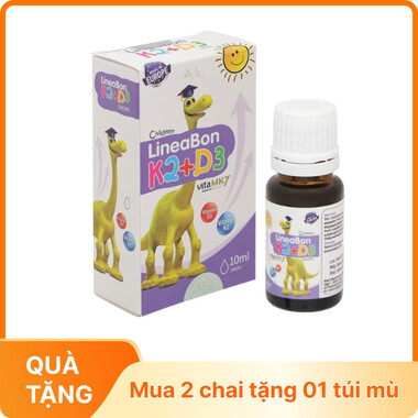Vitamin tăng trưởng chiều cao Lineabon K2 + D3 Chai 10Ml