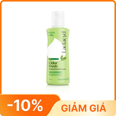 Dung dịch vệ sinh phụ nữ Lactacyd Odor Fresh giúp làm sạch vùng kín, cho ngày dài tươi mát (150ml)