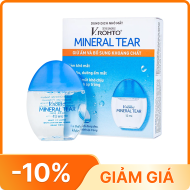 Dung dịch nhỏ mắt V.Rohto Mineral Tear hỗ trợ dưỡng ẩm, bổ sung khoáng chất (13ml)