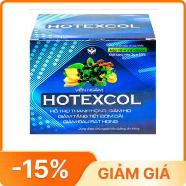 Thực phẩm bảo vệ sức khỏe VIÊN NGẬM HOTEXCOL (Hộp 10 vỉ)