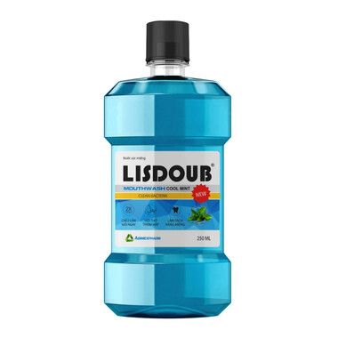 Nước Súc Miệng Lisdoub làm sạch răng miệng và họng, giúp hơi thở thơm tho (250ml) Nước Súc Miệng Lisdoub làm sạch răng miệng và họng, giúp hơi thở thơm tho (250ml)
