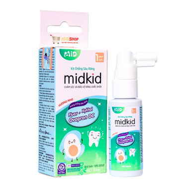 Xịt chống sâu răng midkid hương nho (30ml)