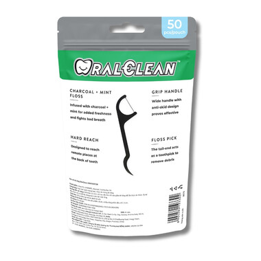 Tăm chỉ kẽ răng OralClean Denta Detox làm sạch mảng bám trên răng (Hộp 50 cây)