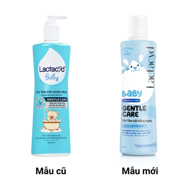Sữa tắm gội Body And Hair Wash Gentle Care Lactacyd BB tăng cường bảo vệ làn da mỏng manh của bé