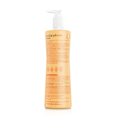 Sữa tắm gội Lactacyd Baby Active Play giúp dưỡng ẩm, giảm kích ứng cho da bé chai 500ml