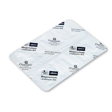 Magnesium+Calcium+D3 Aktiv hỗ trợ hệ xương chắc khỏe, phòng ngừa thiếu hụt khoáng chất (Hộp 30 viên)