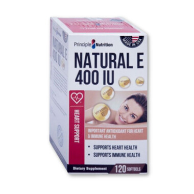 Natural E 400 IU Principle giúp làm đẹp da, chống lão hoá (Hộp 120 viên)