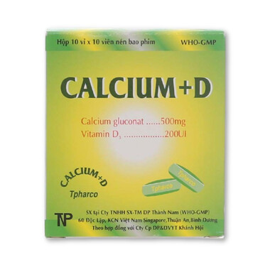 Calci D Medi hỗ trợ điều trị thiếu canxi, còi xương, loãng xương (Hộp 100 viên)