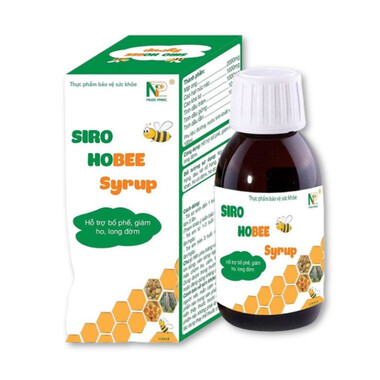 Hobee Syrup hỗ trợ tiêu đờm, giảm ho, viêm họng (Chai 100ml)