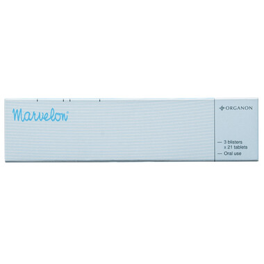 Thuốc tránh thai hằng ngày Marvelon (01 vỉ x 21 viên)