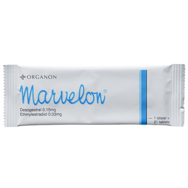 Thuốc tránh thai hằng ngày Marvelon (01 vỉ x 21 viên)