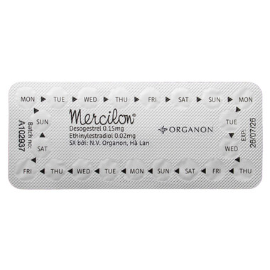 Thuốc tránh thai hàng ngày Mercilon (1 vỉ x 21 viên)
