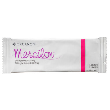 Thuốc tránh thai hàng ngày Mercilon (1 vỉ x 21 viên)