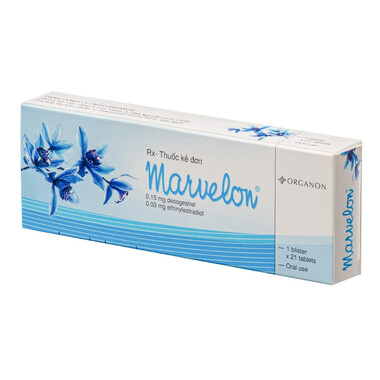 Viên nén Marvelon Bayer dùng để tránh thai (1 vỉ x 21 viên)