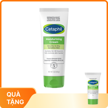 Kem dưỡng ẩm Cetaphil Moisturizing Cream hỗ trợ làm mềm và ẩm da (50g)