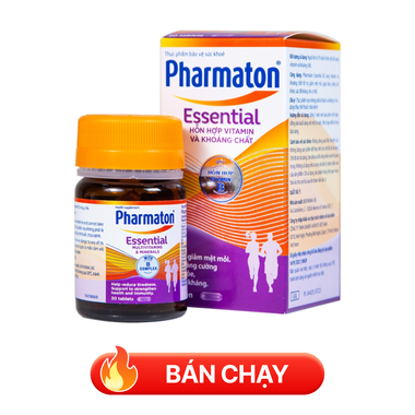Viên uống Pharmaton Essential Multivitamins Minerals hỗn hợp Vitamin và khoáng chất, tăng cường sức khỏe (30 viên)