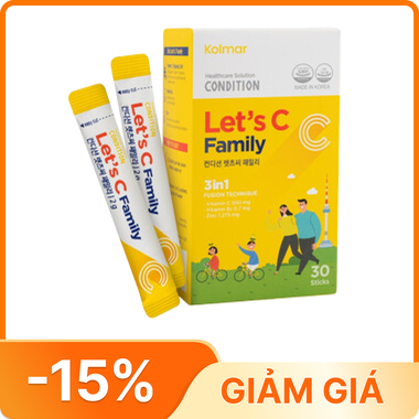 Thực phẩm bảo vệ sức khoẻ Kolmar Condition Let’s C Family - Hộp 30 gói