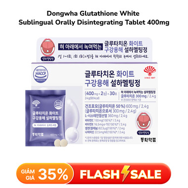 Dongwha Glutathione White Sublingual Orally Disintegrating Tablet 400mg