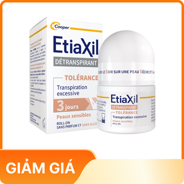 Lăn khử mùi và chống mùi chuyên sâu dành cho da siêu nhạy cảm (nâu) - Etiaxil Détranspirant Tolérance Transpiration Excessive Peaux Sensibles Roll-On