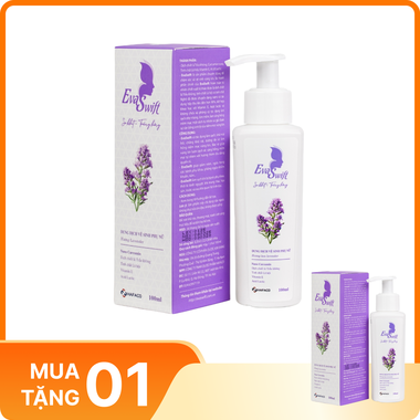 Dung dịch vệ sinh phụ nữ Evaswift 100ml - Hương Hoa Lavender (Chai 100ml)