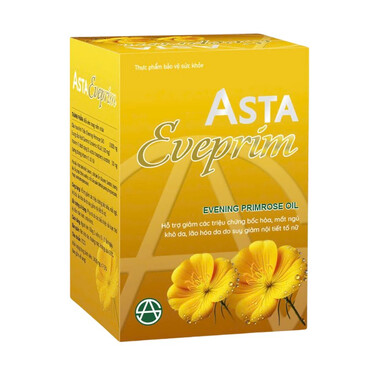 Thực phẩm bảo vệ sức khoẻ Asta Eveprim hỗ trợ điều hoà nội tiết tố nữ (Hộp 90 viên)