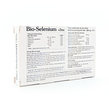 Bio-Selenium + Zinc chống oxy hóa và tăng cường sức đề kháng (Hộp 30 viên)