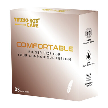 Bao cao su Comfortable Trung Son Care (Hộp 03 cái)