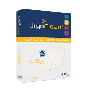 Gạc UrgoClean 10cm x10cm thấm hút và loại bỏ mảnh hoại tử (10 miếng)