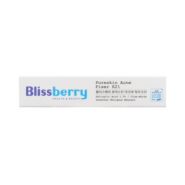 Gel giảm mụn Blissberry PureskinAcne Fixer K21 (15ml)