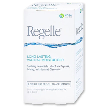 Gel Regelle hỗ trợ giảm khô rát âm đạo, cấp ẩm tự nhiên vùng kín (Hộp 6 tuýp)