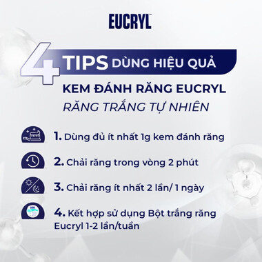 Kem Đánh Trắng Răng Hương Bạc Hà Eucryl Toothpaste Freshmint (62g)